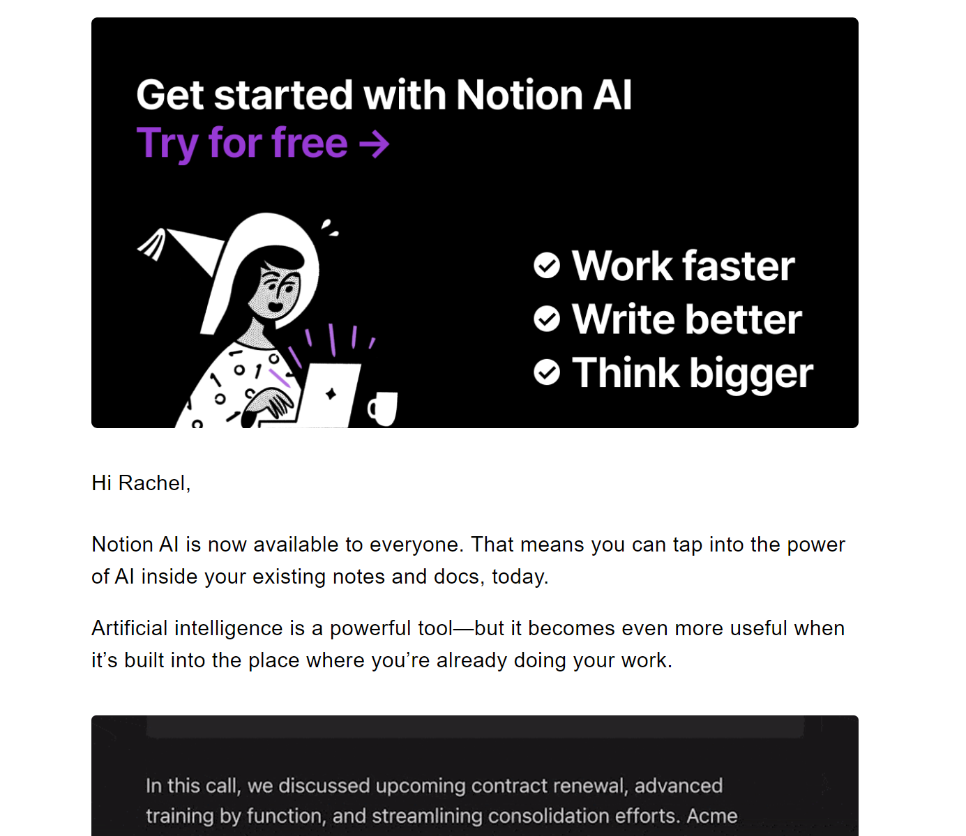 Personal Notion email