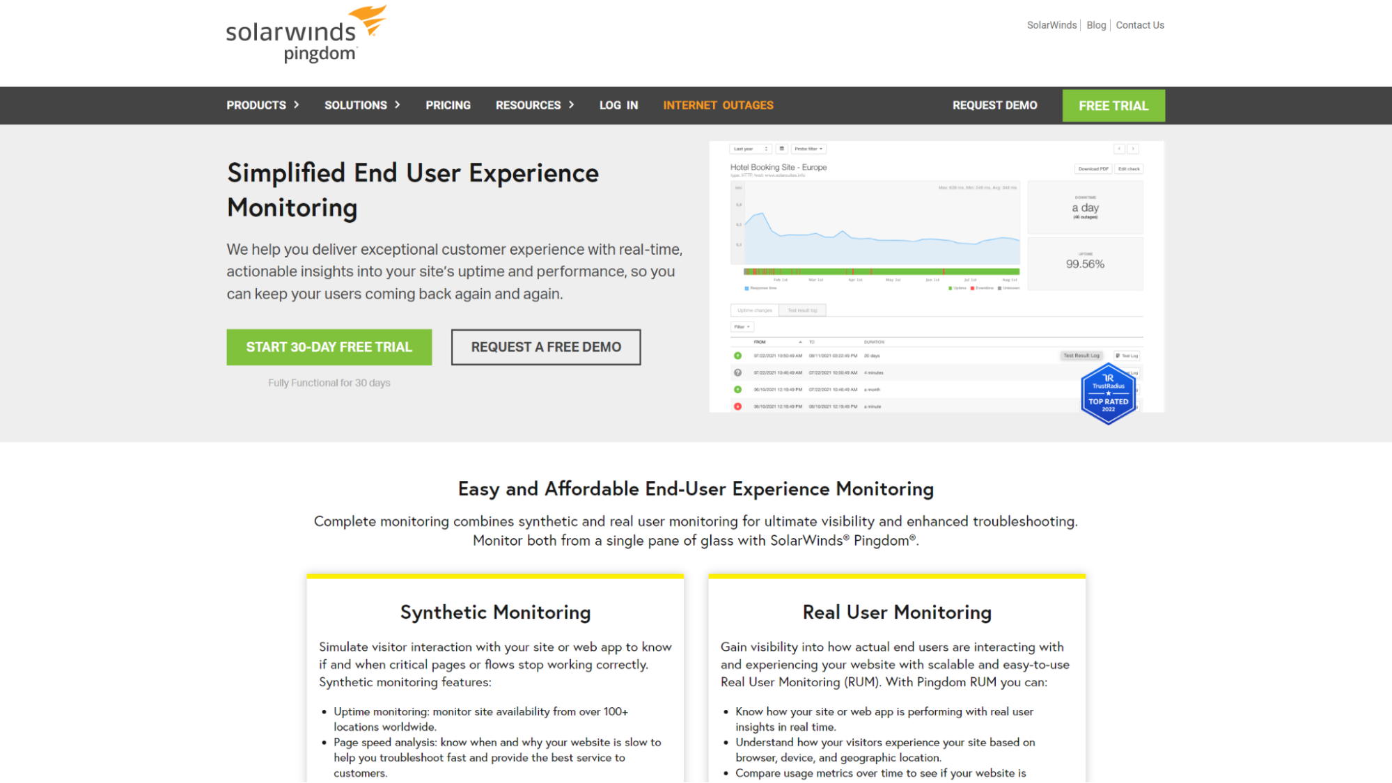 Pingdom website optimization tools