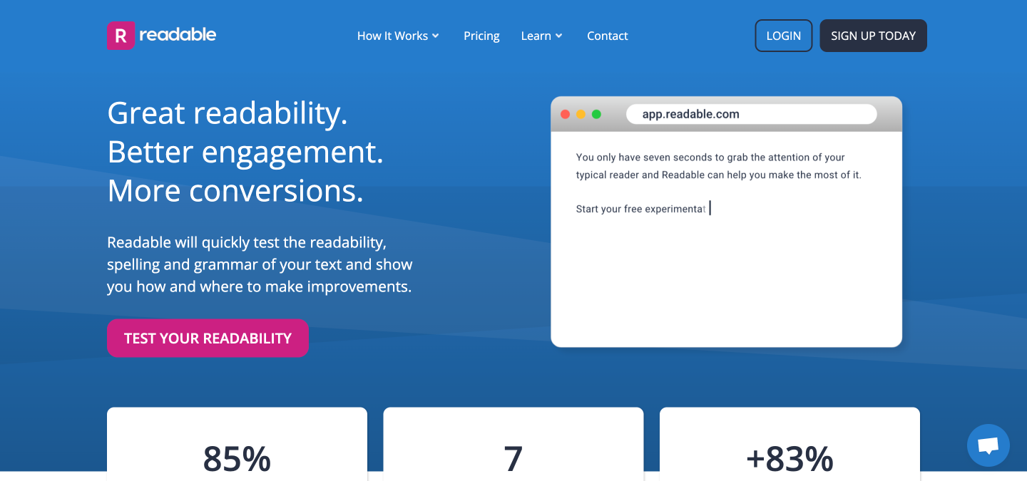 Readable blogs