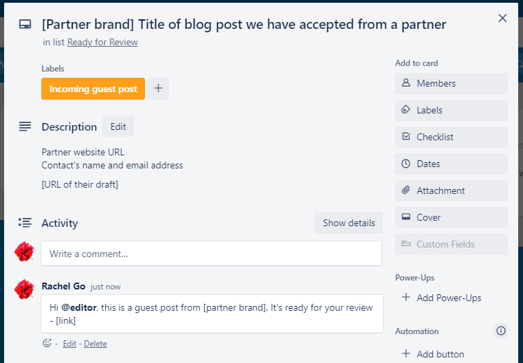 guest post ready for review