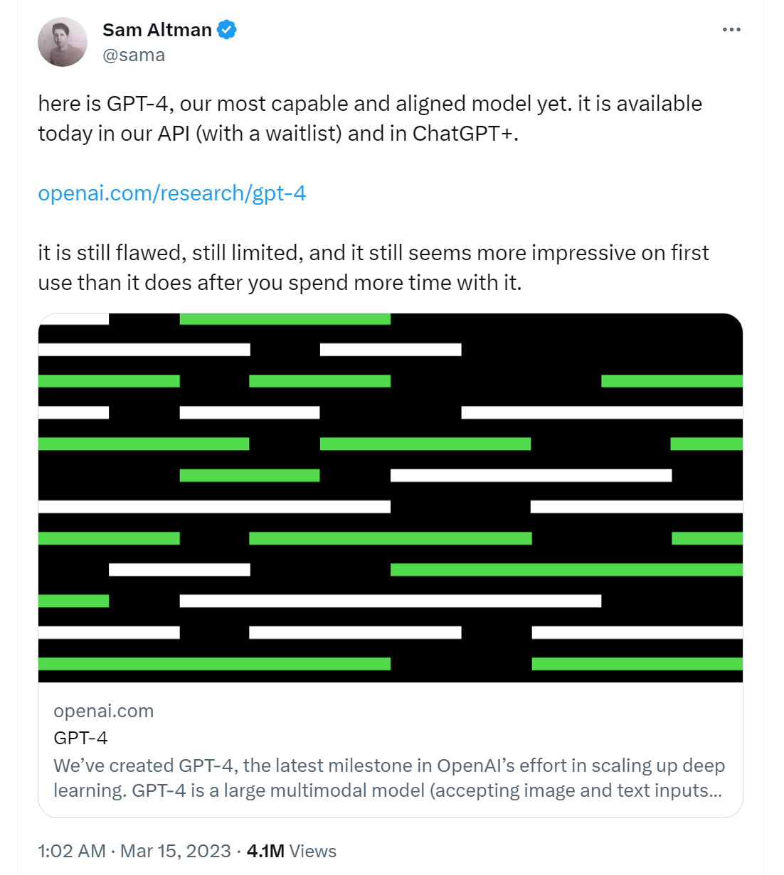 Sam altman gpt4