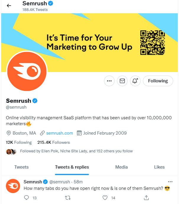 Semrush social