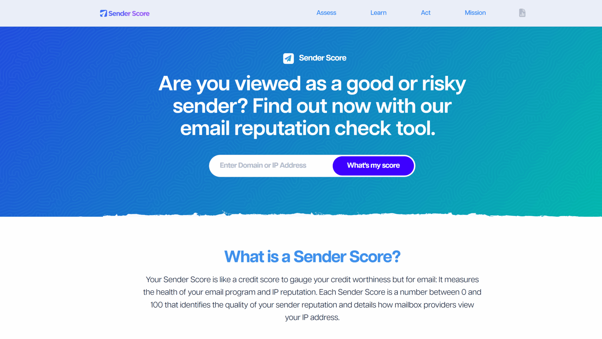 Sender Score