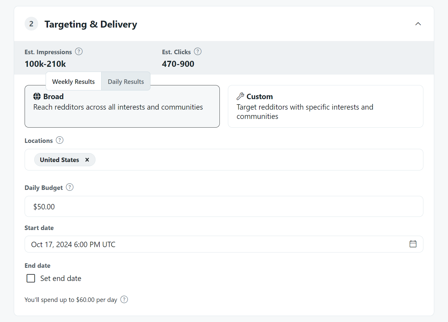 Set up your targeting