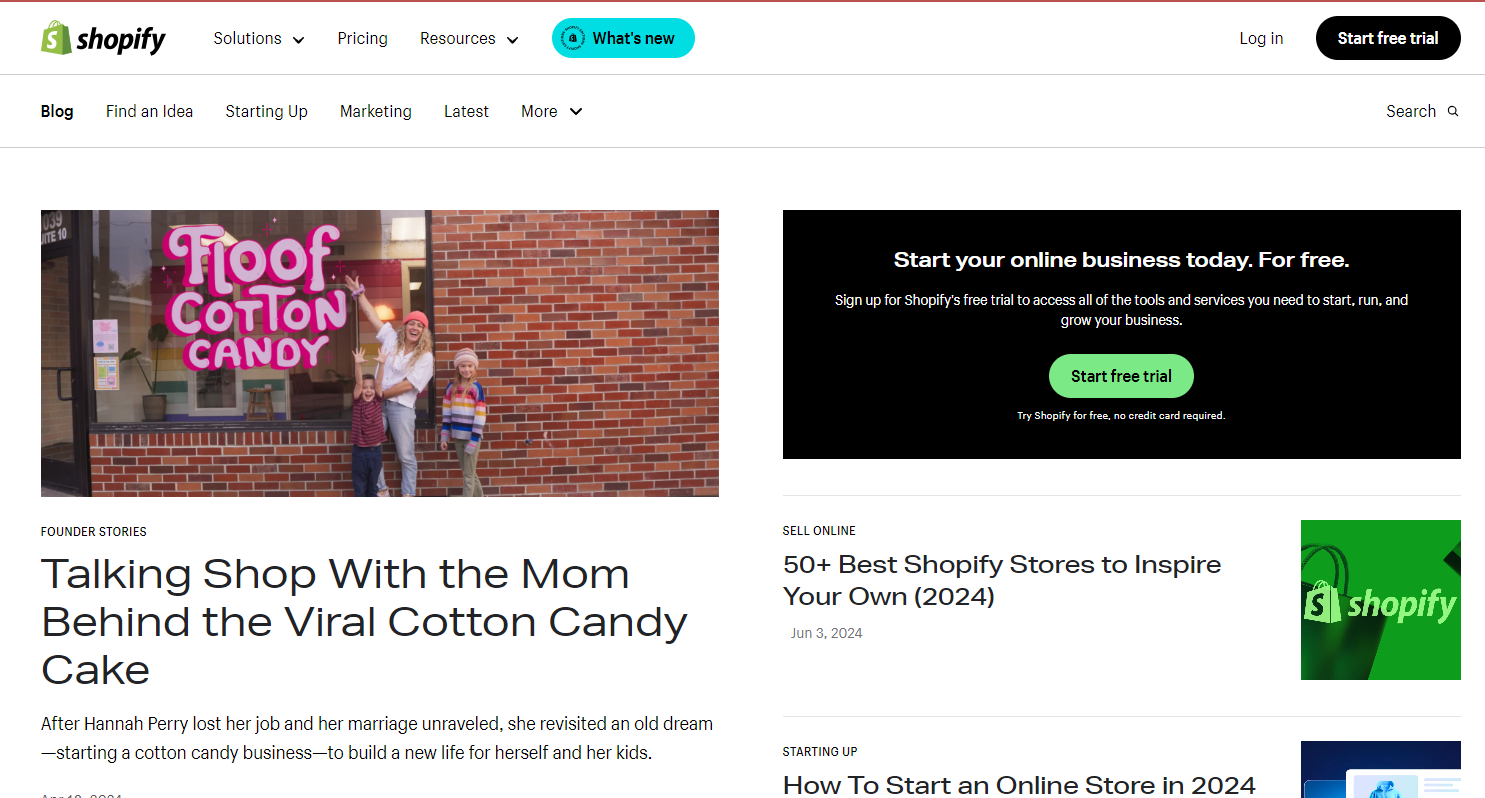 Shopify blog
