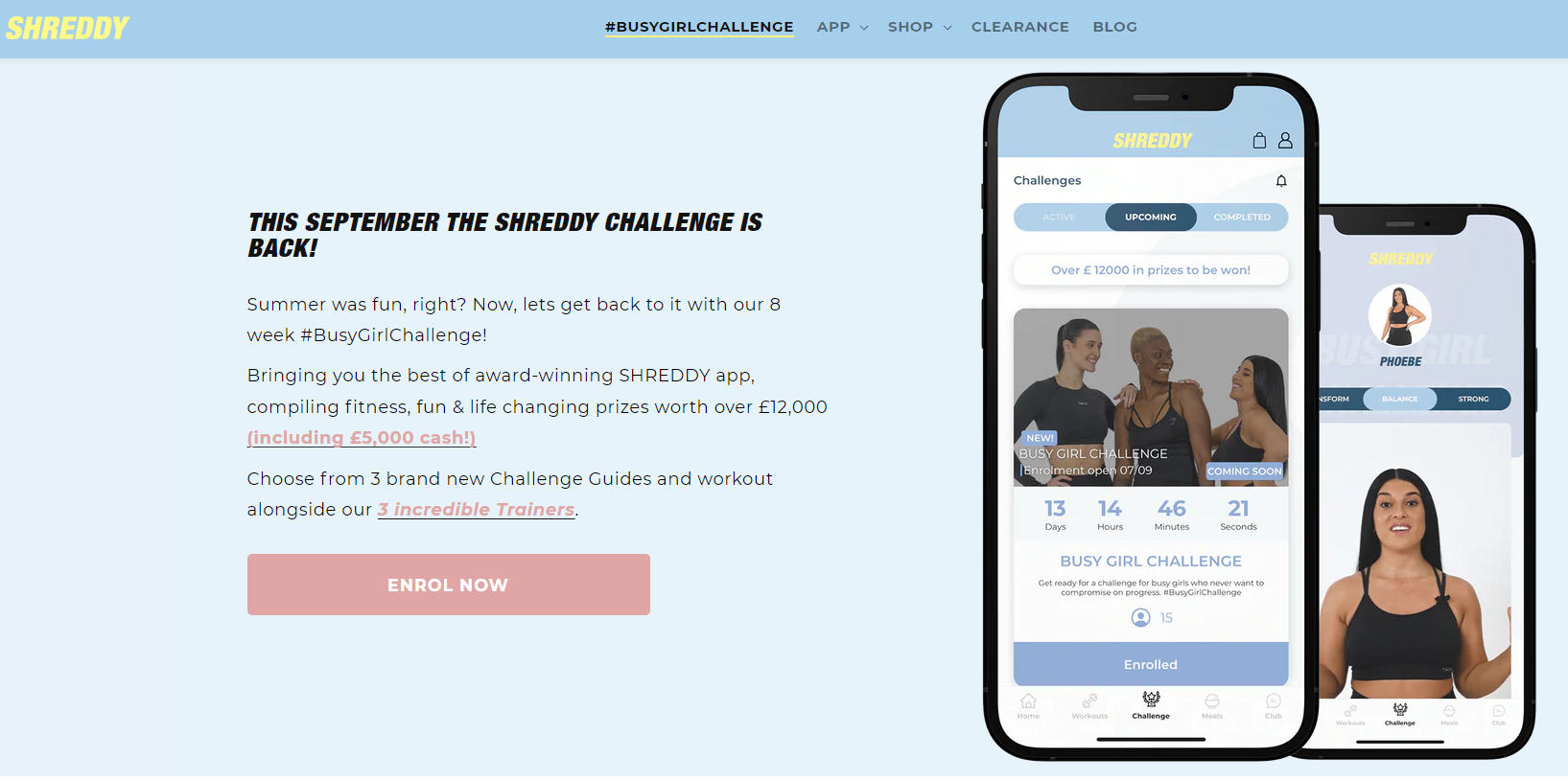 Shreddy fitness challenge