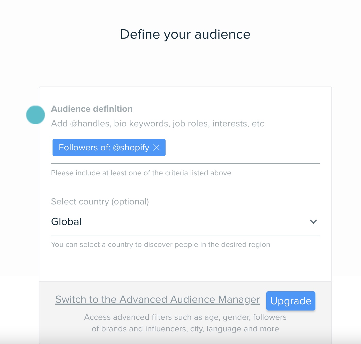 Similar followers audience intelligence
