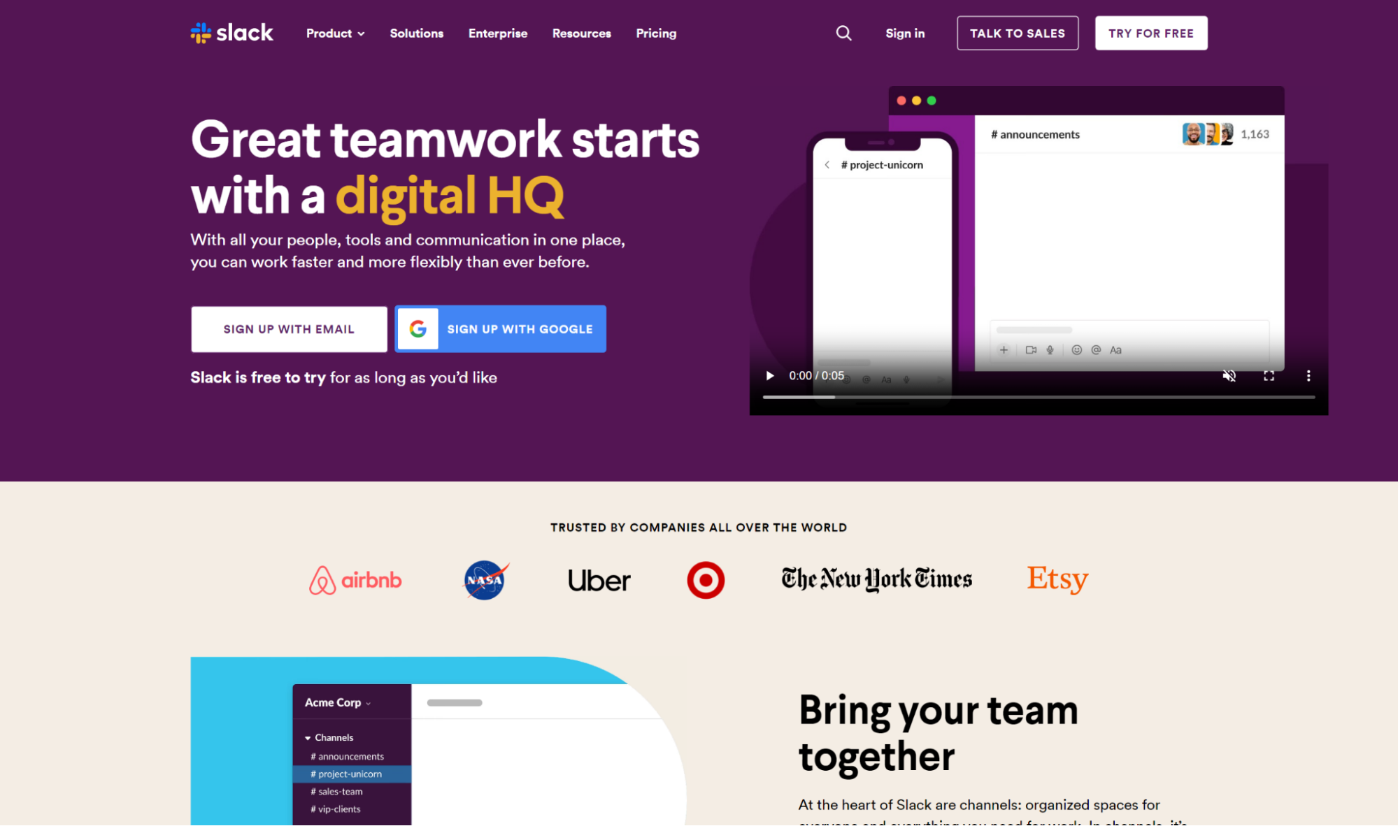 Slack user feedback