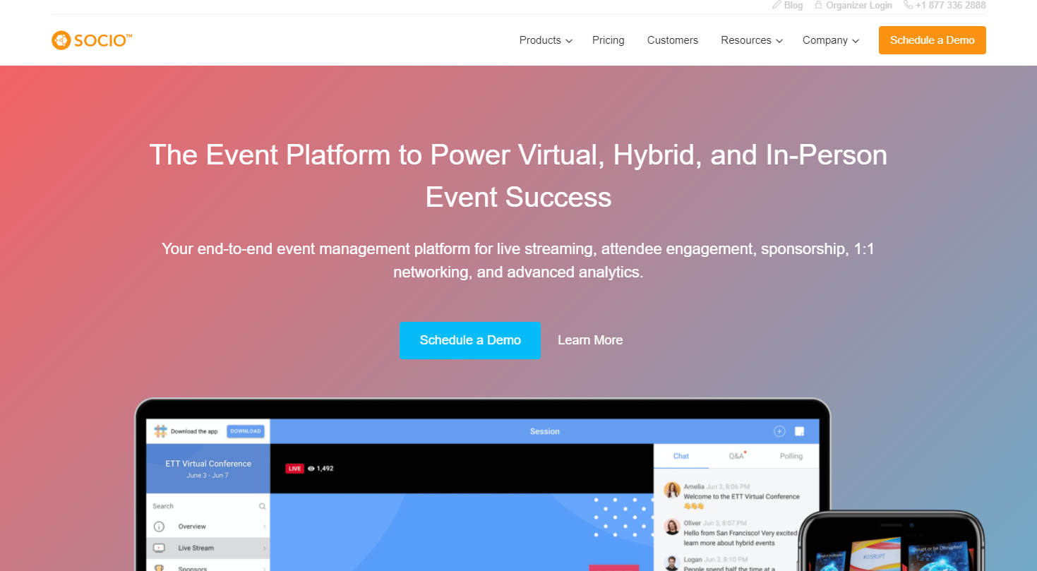 Socio webinar software