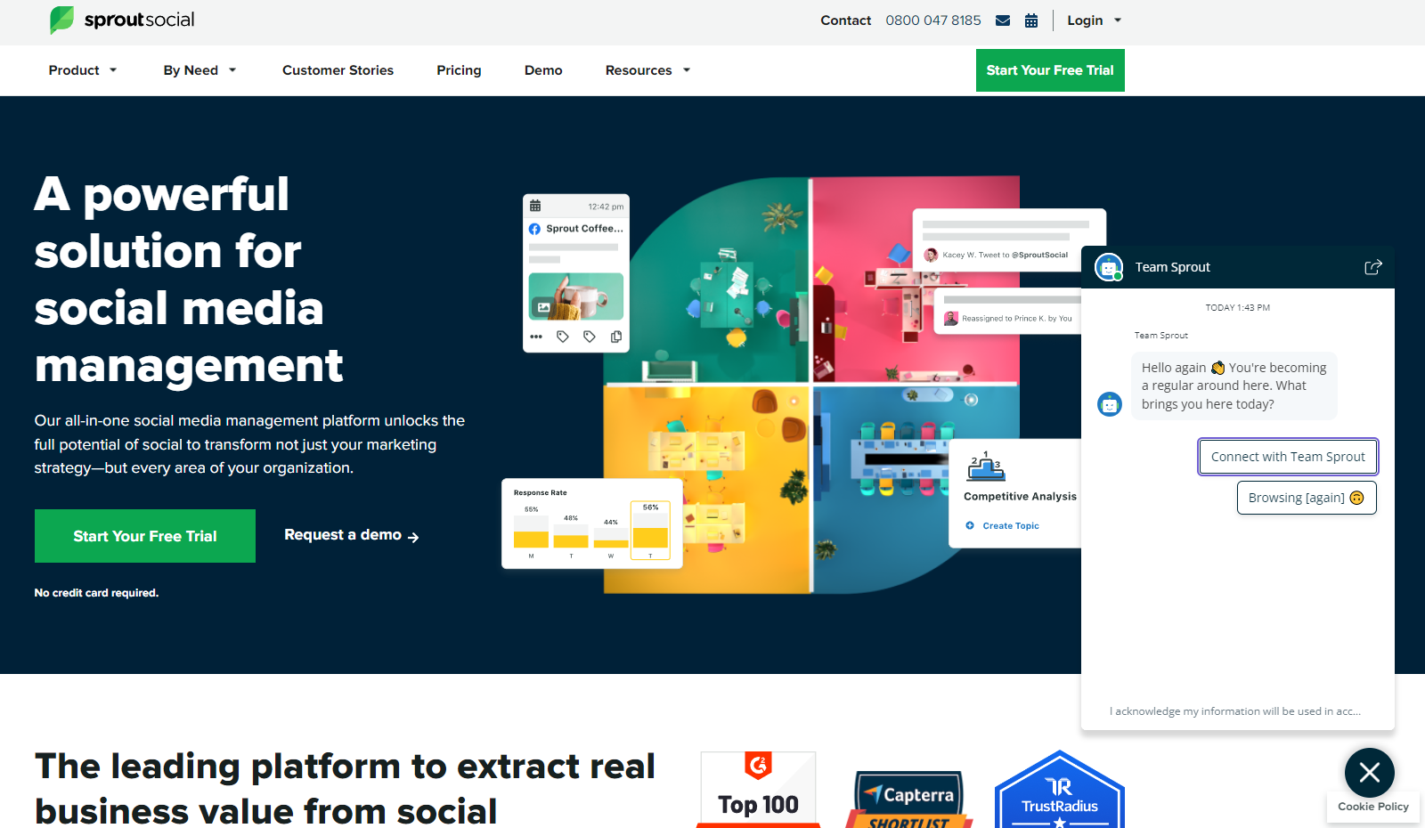 SproutSocial livechat