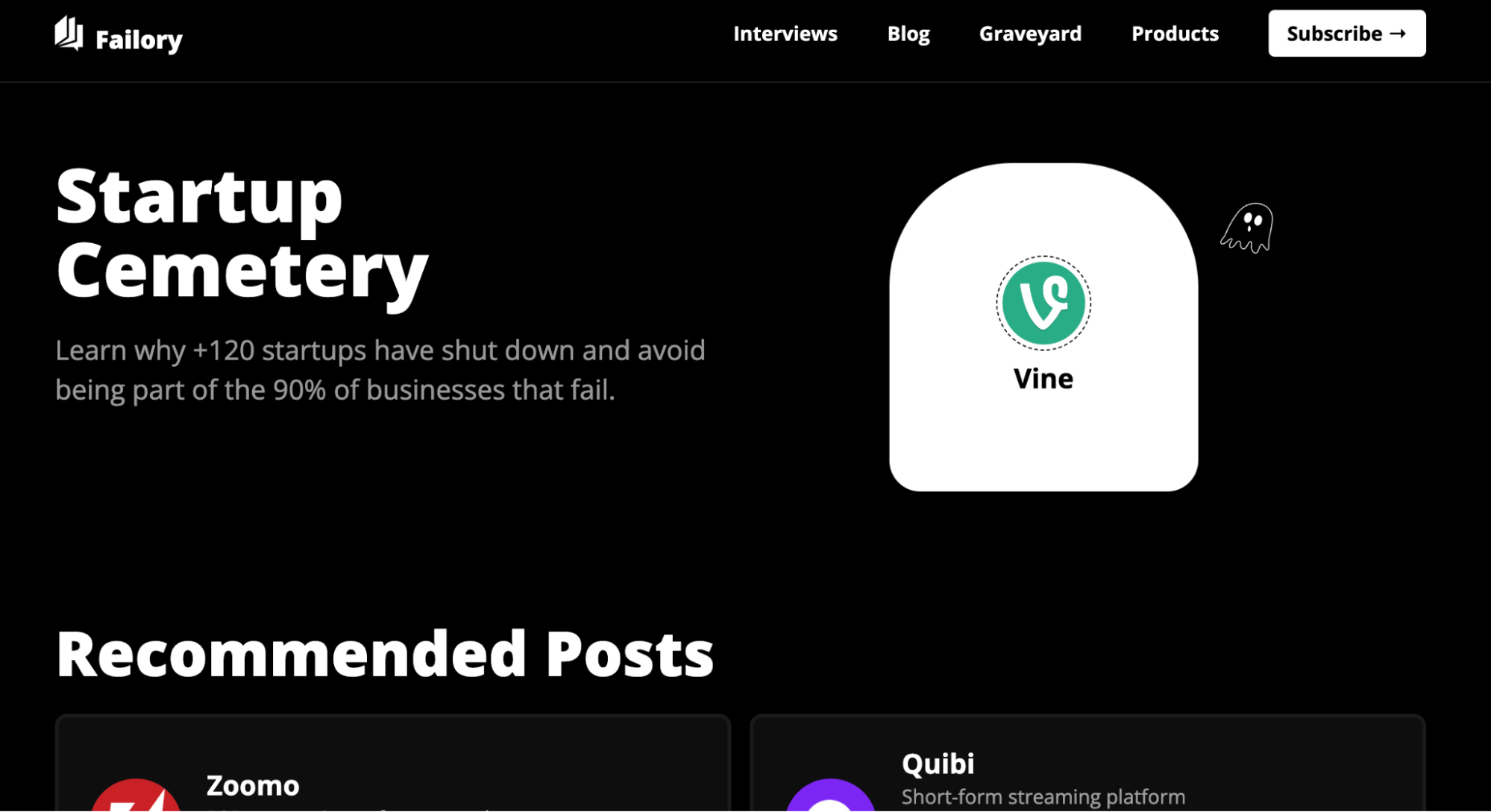 Startup Cemetery