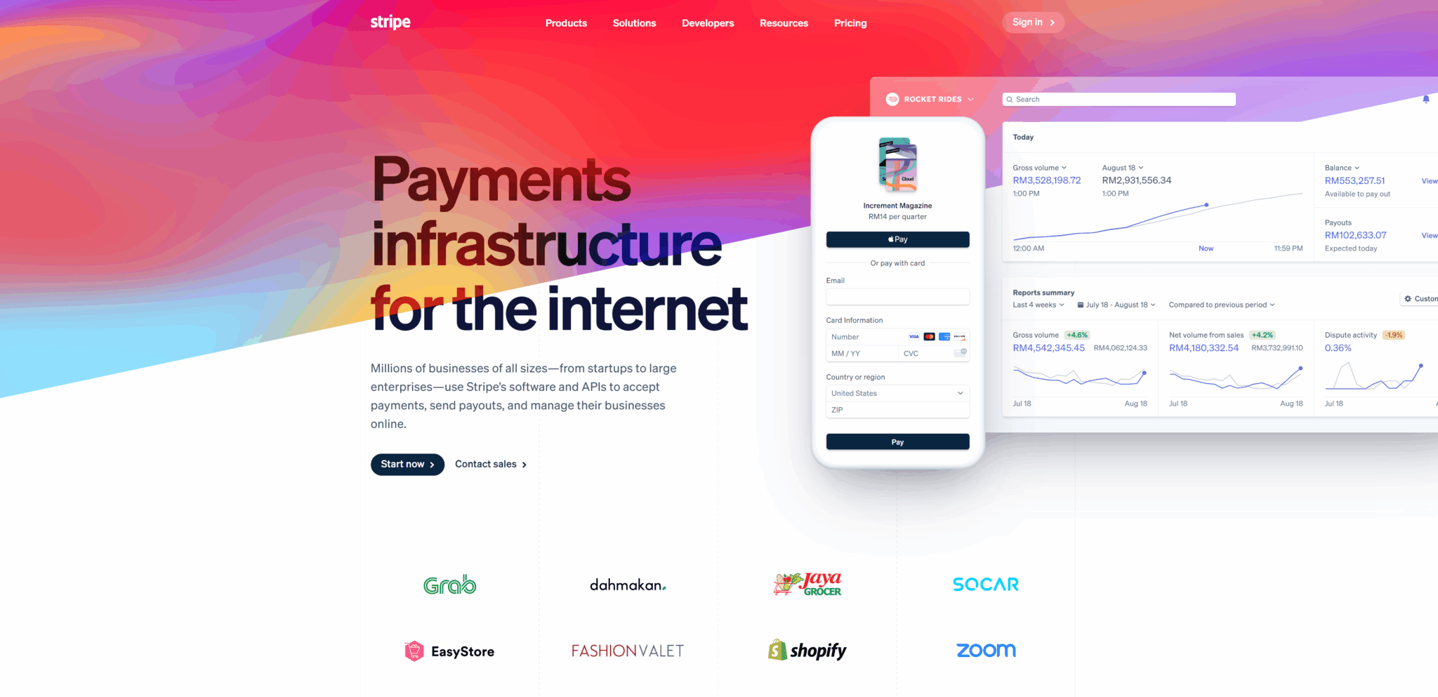 Stripe business finances