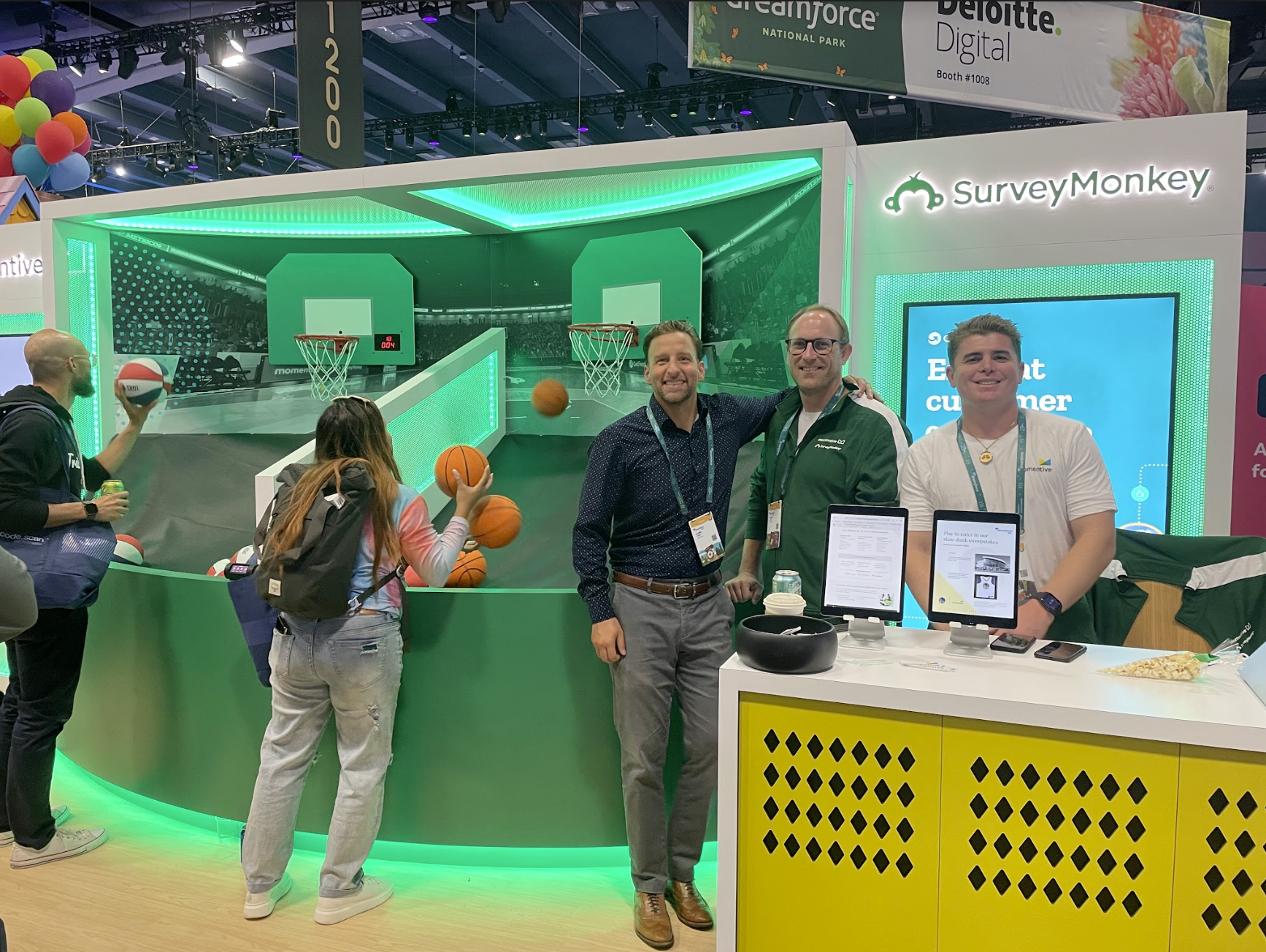 SurveyMonkey event booth