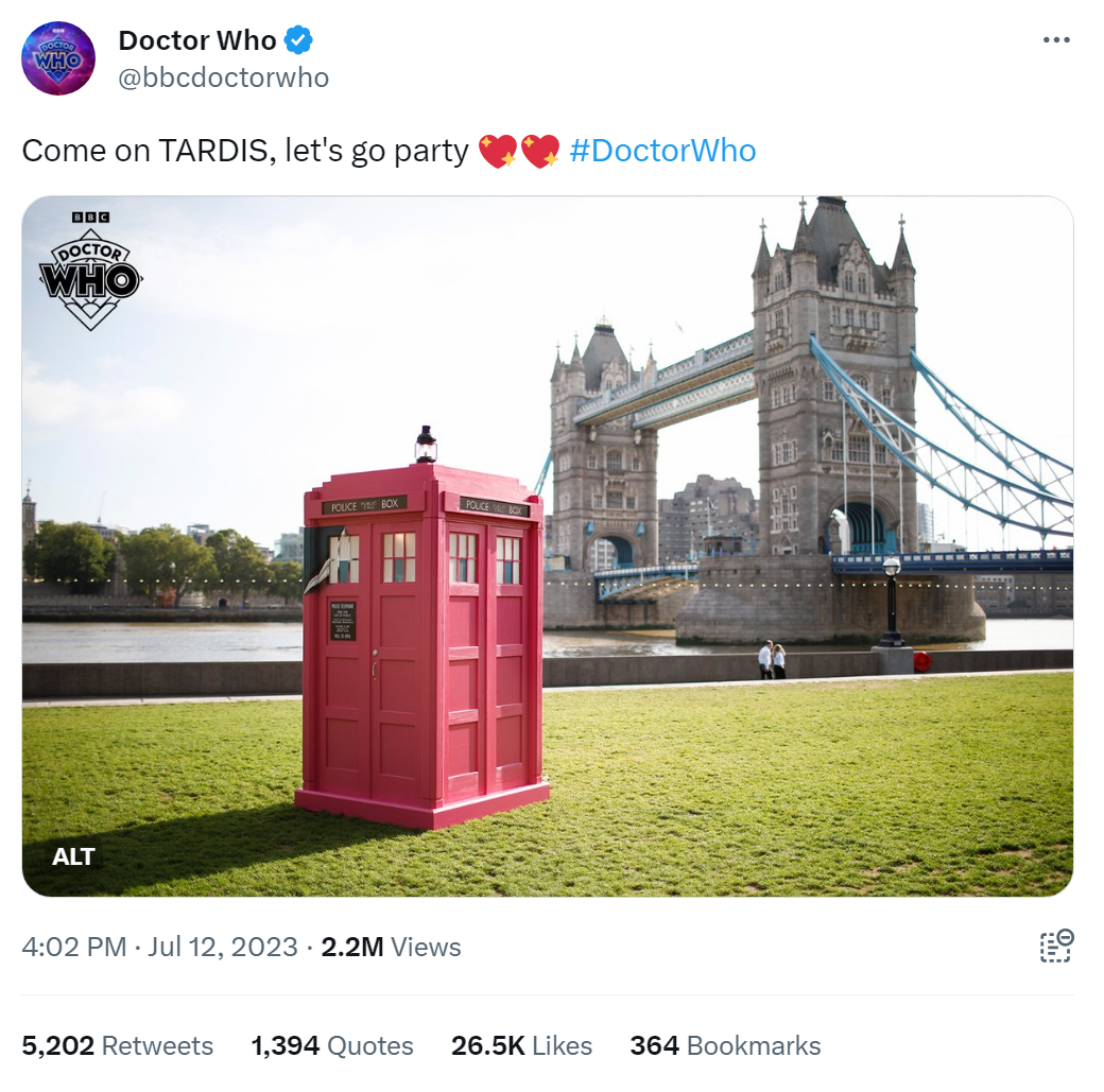 The pink tardis
