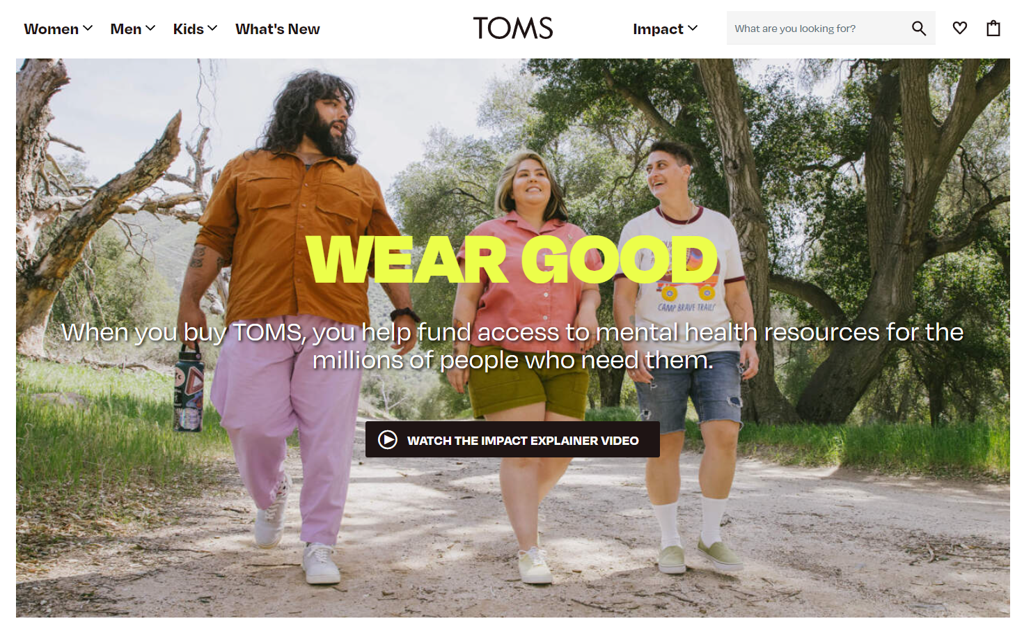 Toms brand story