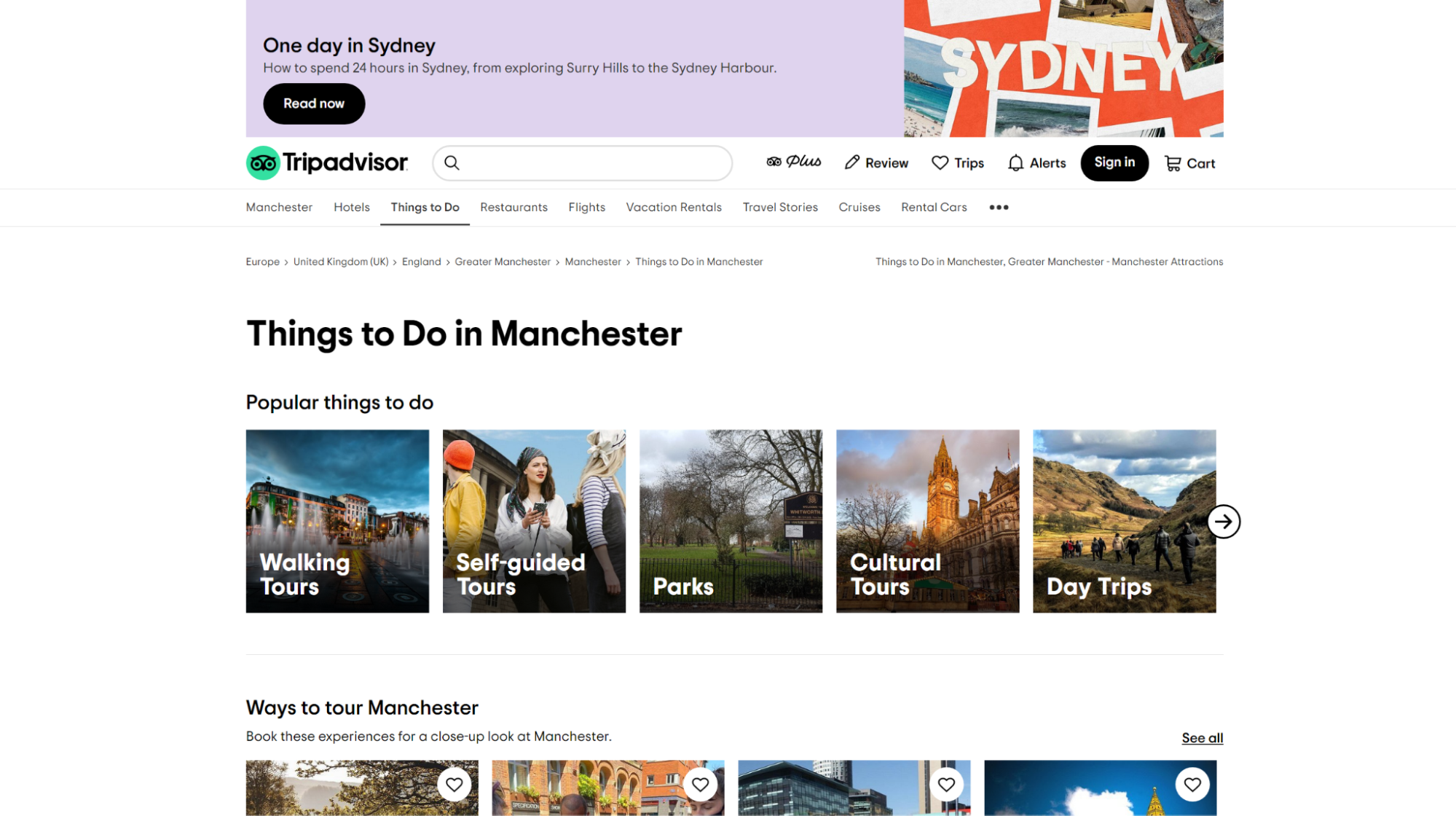 TripAdvisor Manchester