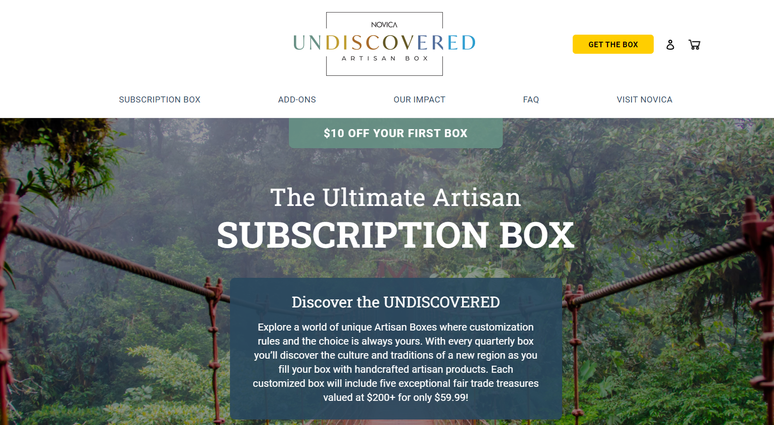 Undiscovered subscription box