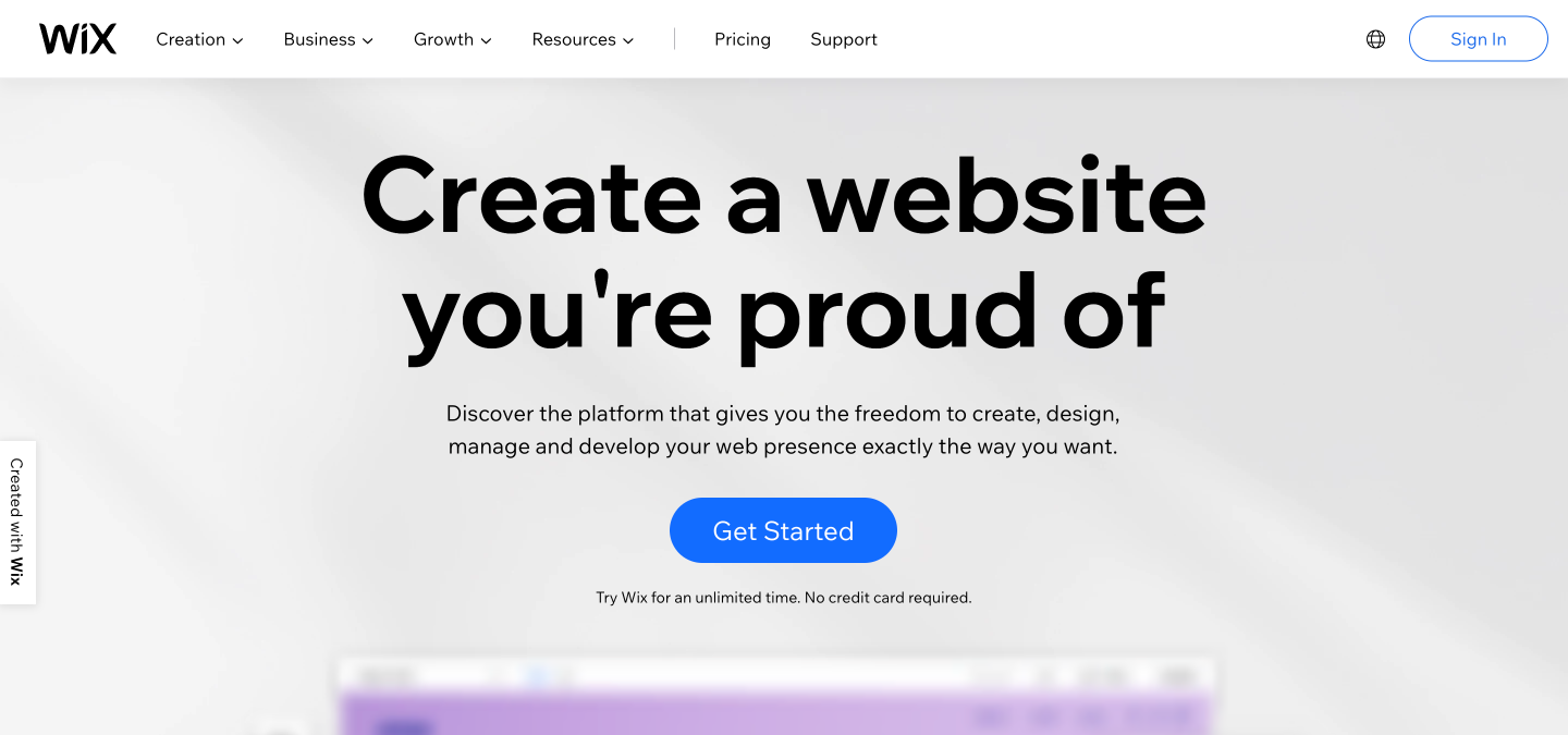 Wix content creation tool