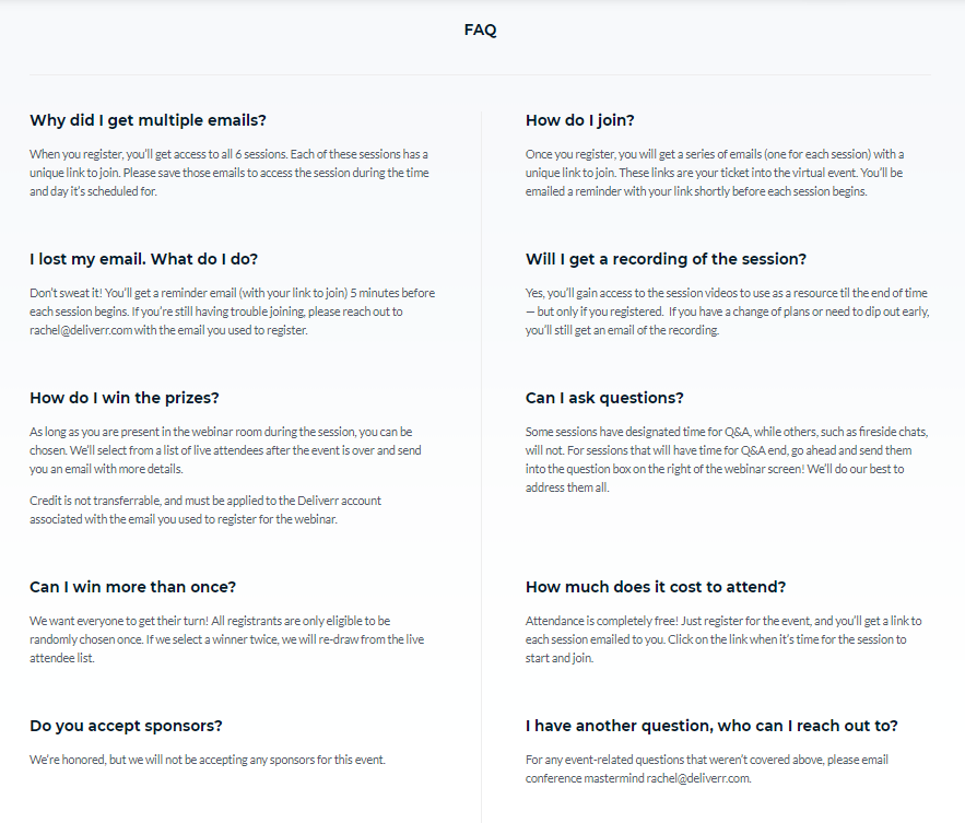 virtual ecommerce conference faq