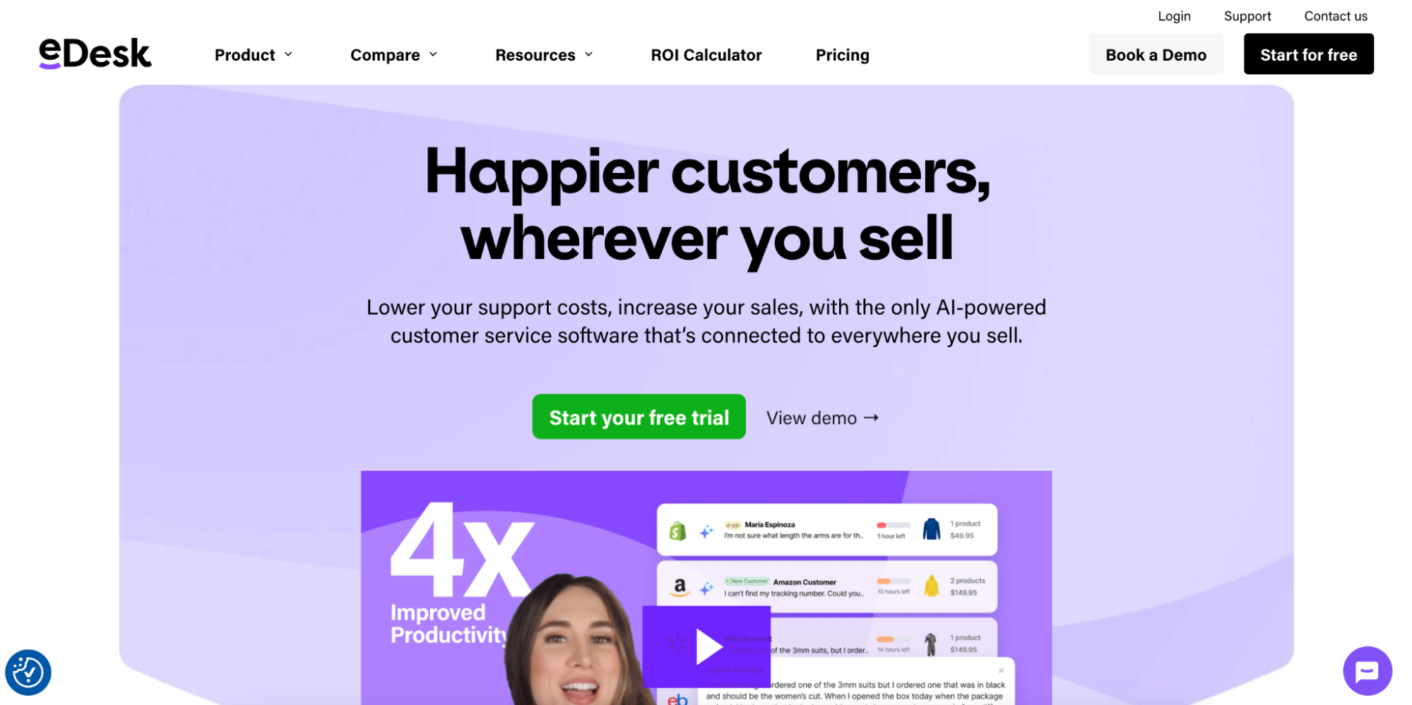 eDesk homepage