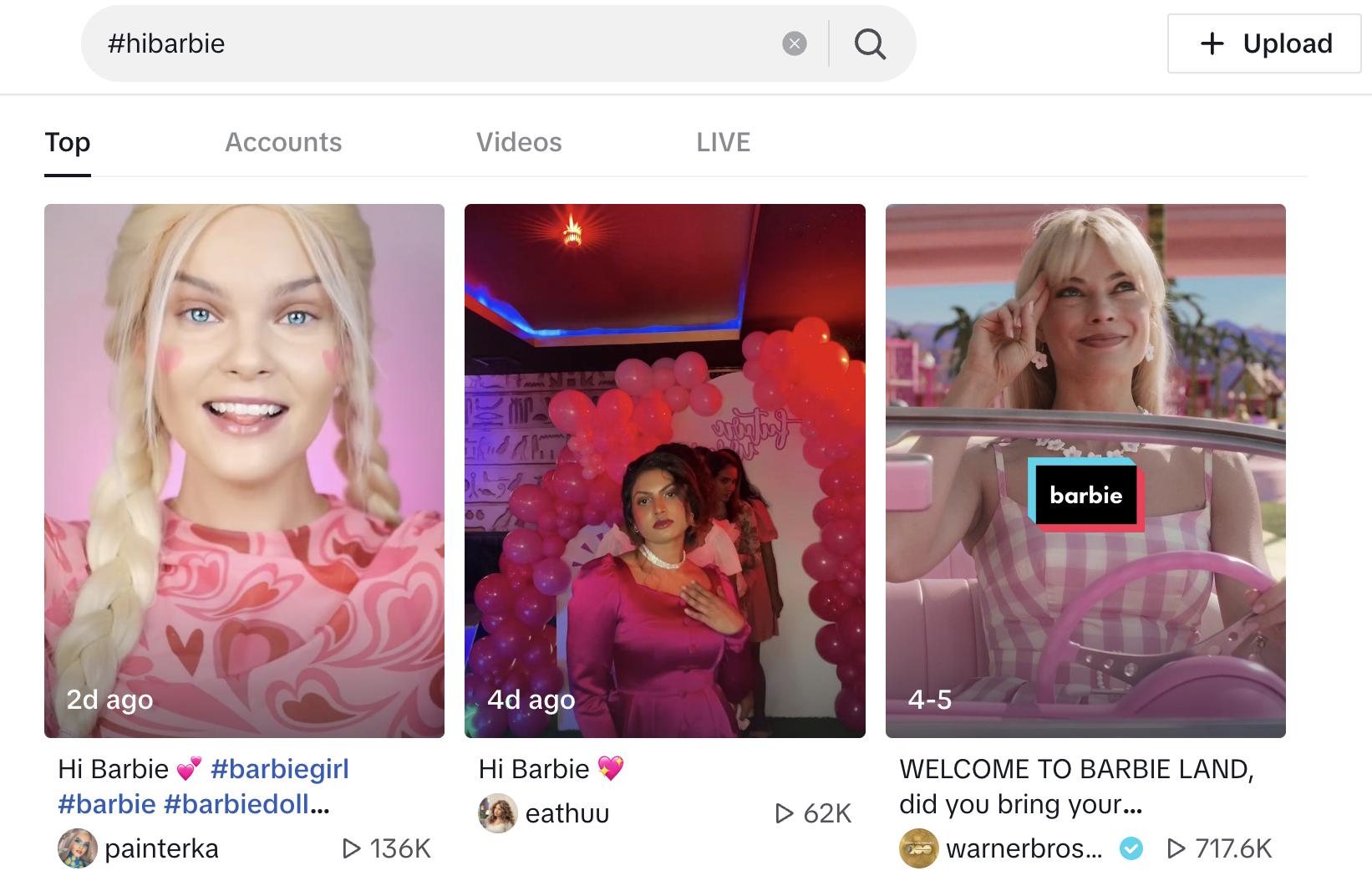 hibarbie hashtag
