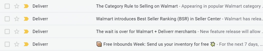 newsletter inbox