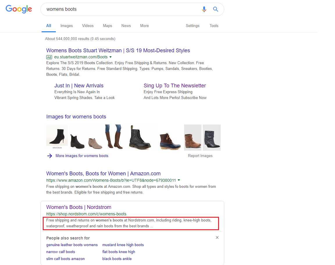 product page listing optimization