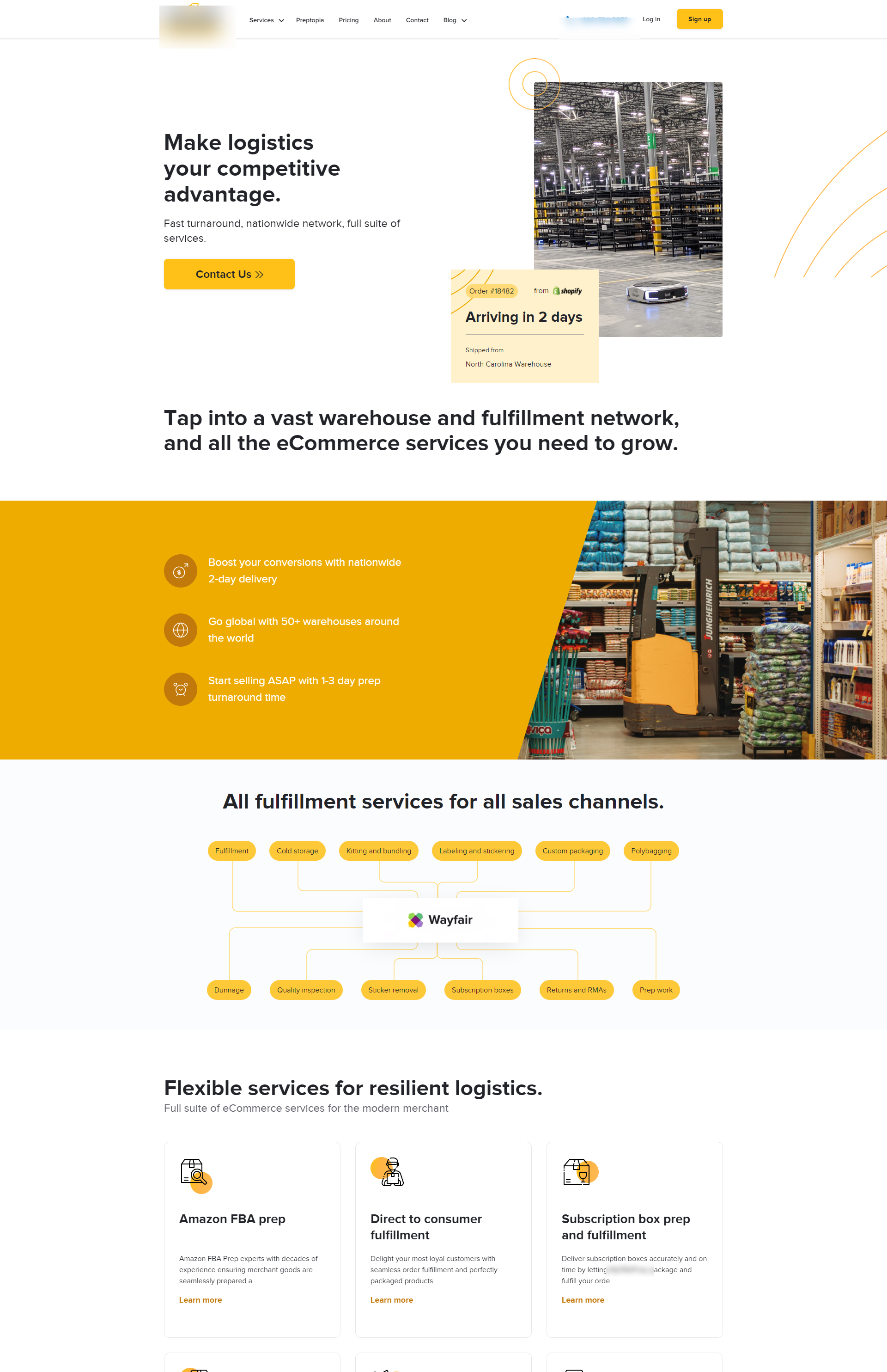 New homepage