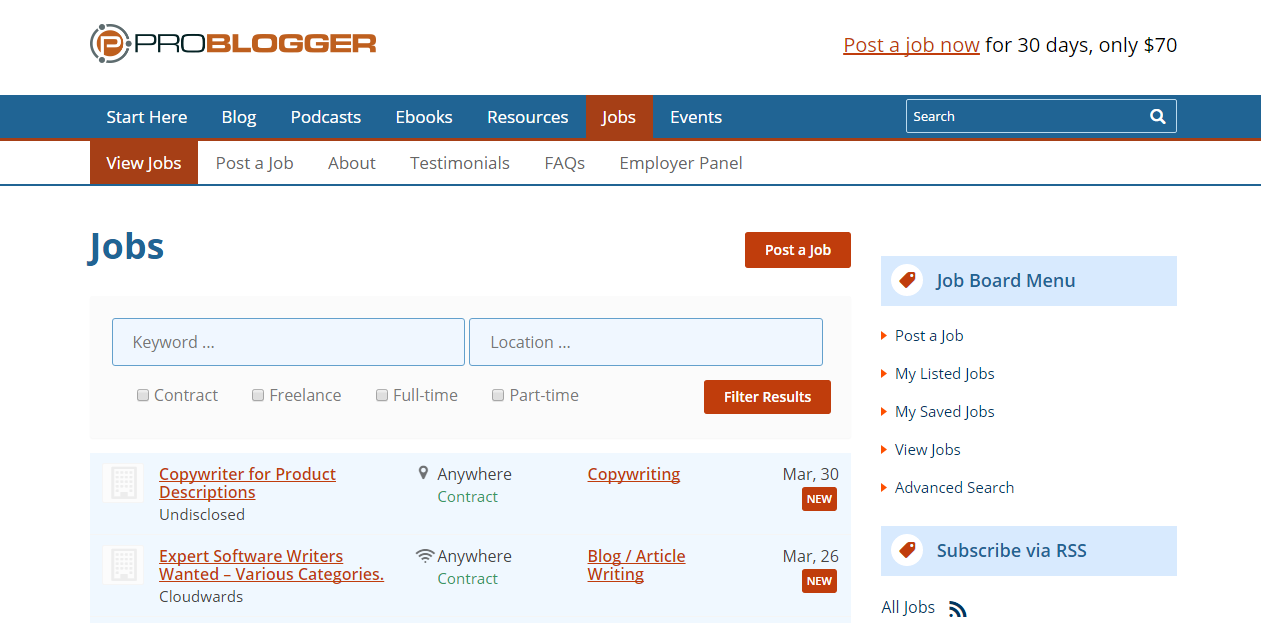 ProBlogger | Find Freelance Writers: Tips on Hiring Writers You'll Love