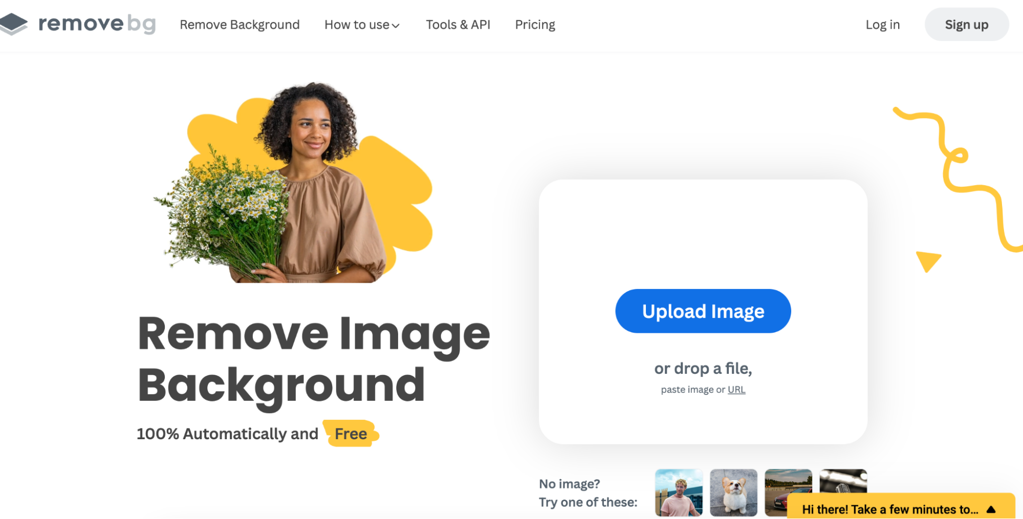 Remove bg homepage