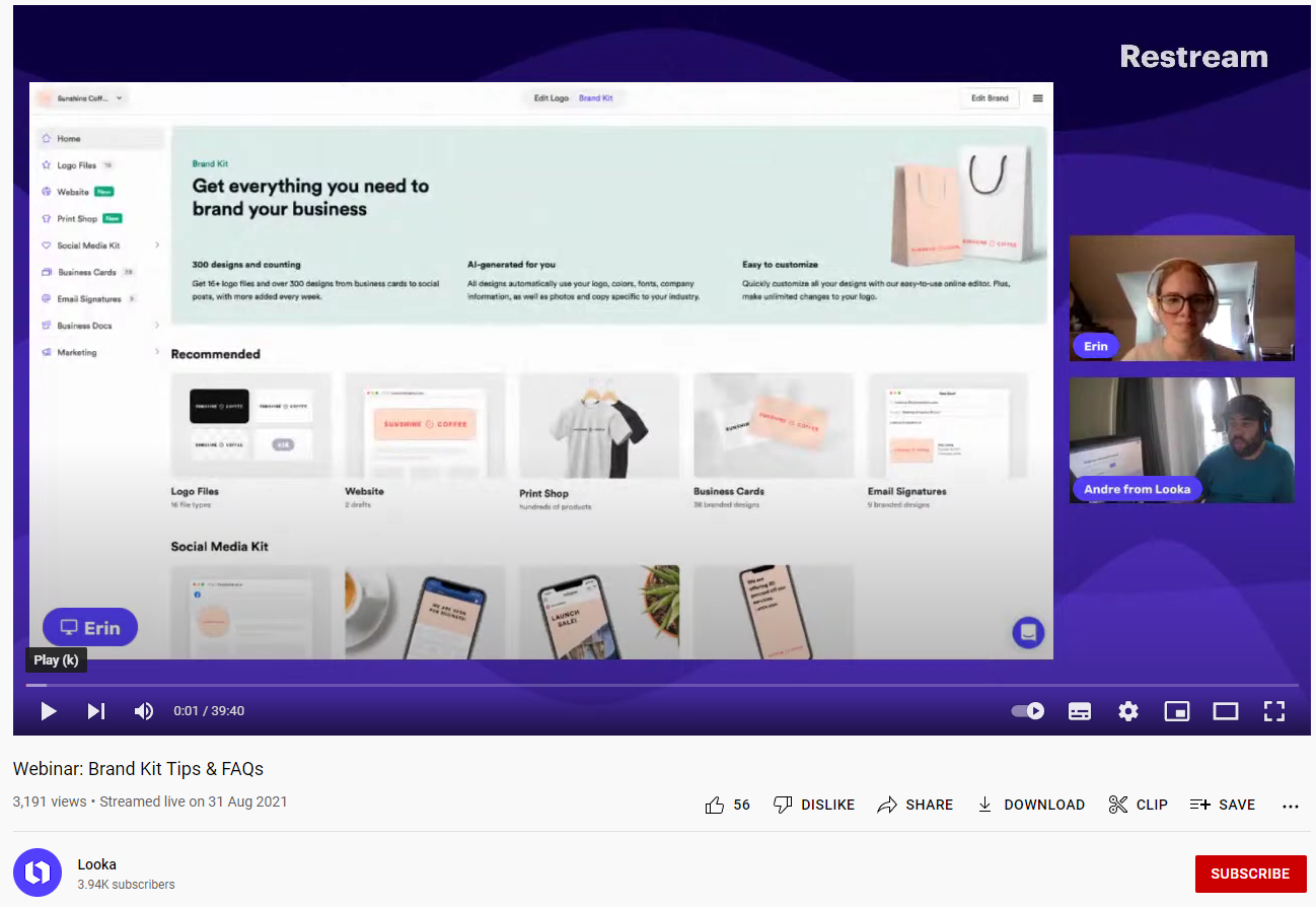 webinars for youtube content
