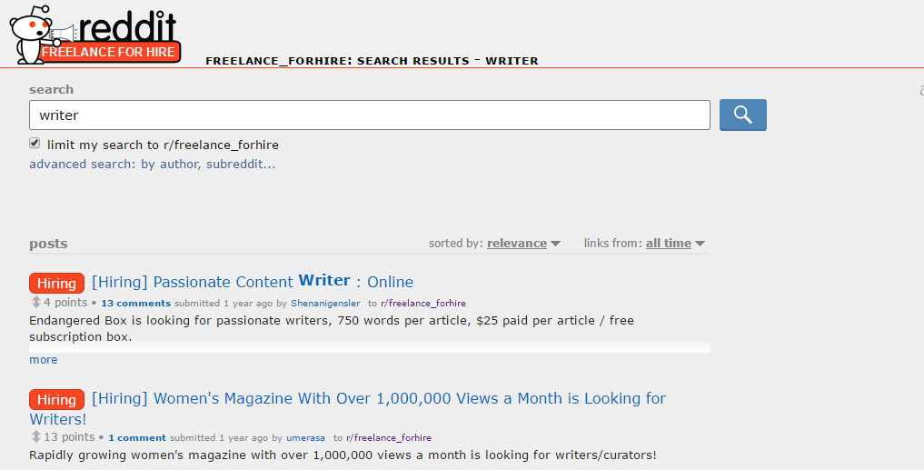 Reddit | Find Freelance Writers: Tips on Hiring Writers You'll Love