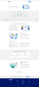 Shipwire business integrations platform page covering connectors + API.