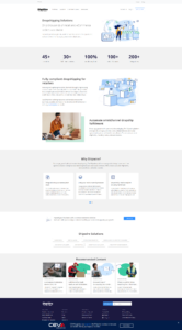 Shipwire Dropshipping Solutions page for retailers running dropship-only fulfillment models.