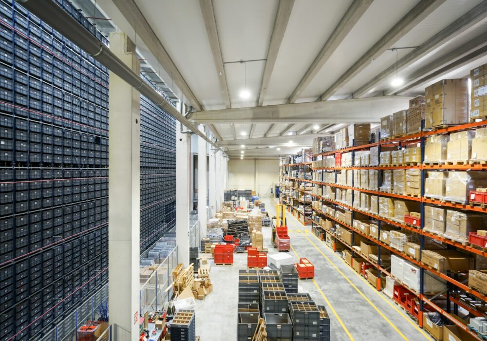 A high view of a generic warehouse, not MyFBAPrep